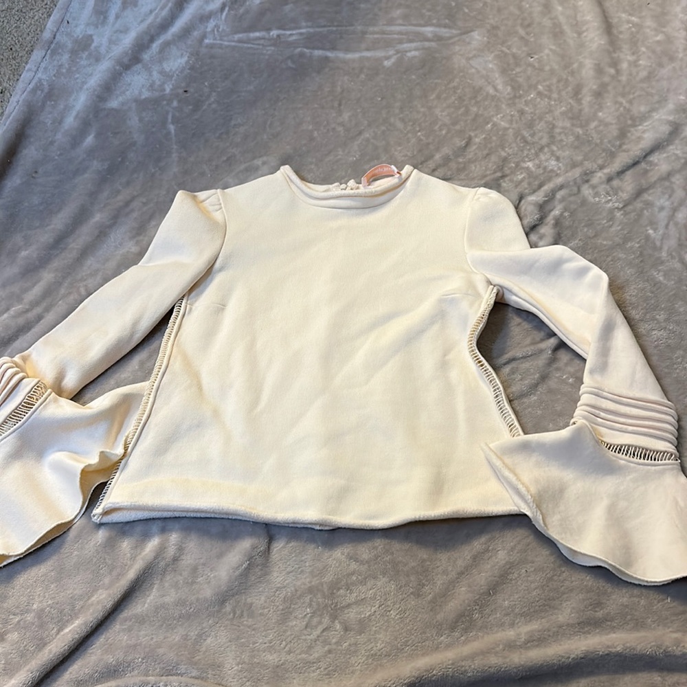 See by Chloe cream colored sweatshirt